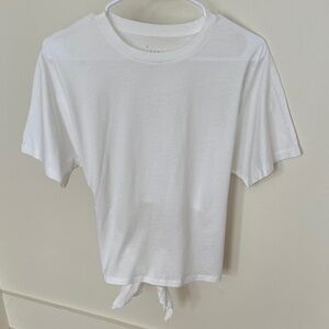 A New Day Classic White Top with a Tie Back